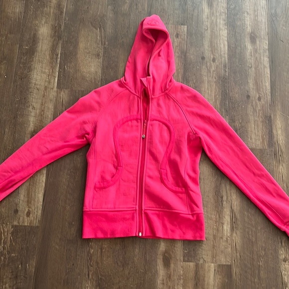 lululemon athletica Tops - Lululemon Scuba Hoodie Cotton fleece Pink